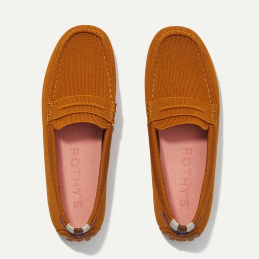 Rothy’s “The Driver” in Amber, Women’s 8 (worn once!)